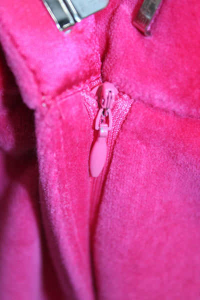 Cynthia Rowley Women Dress Pants Pink Cotton Zip Size 10