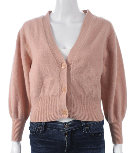 Sandro Women Sheath Cardigan Sweater White Sleeveless Boat Neck Zip Size 2