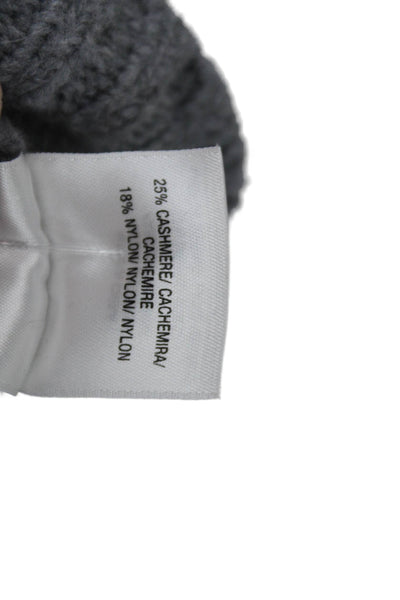 Favorite Daughter Womens Merino V Neck Pullover Sweater Gray Size M