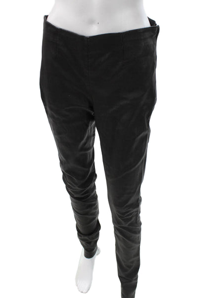 Bird by Juicy Couture Womens Leather Leggings Black Size M