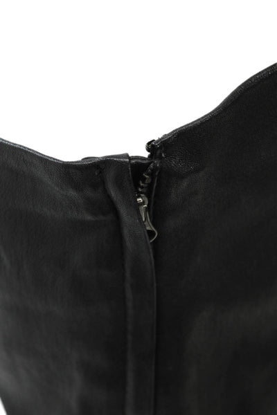 Bird by Juicy Couture Womens Leather Leggings Black Size M