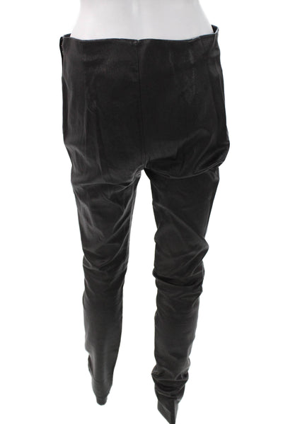 Bird by Juicy Couture Womens Leather Leggings Black Size M