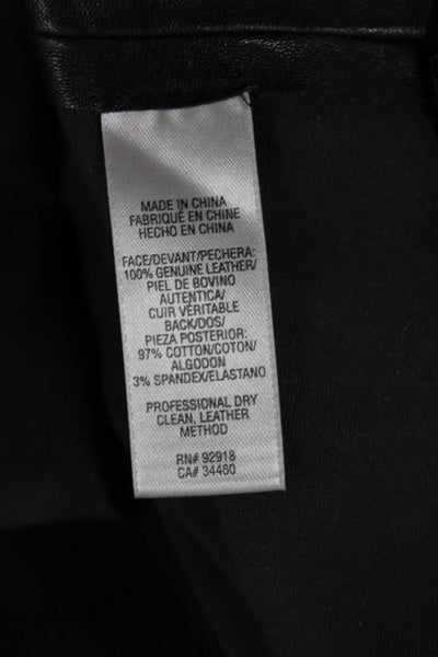 Bird by Juicy Couture Womens Leather Leggings Black Size M