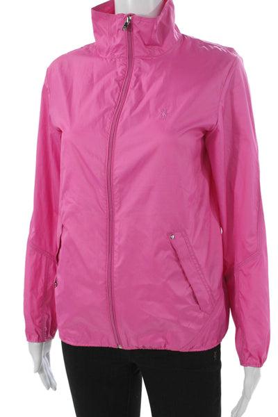 Ralph Lauren Golf Women Windbreaker Pink Zip Long Sleeve Size XS