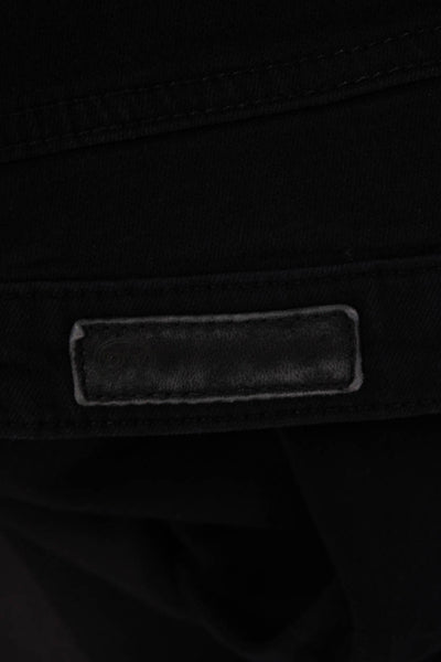 AG Adriano Goldschmied Women Black Skinny Jeans High Rise Viscose Size 28