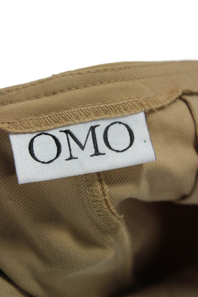 Omo Women Dress Pants Beige Polyester Zip Inseam 31 Size 4
