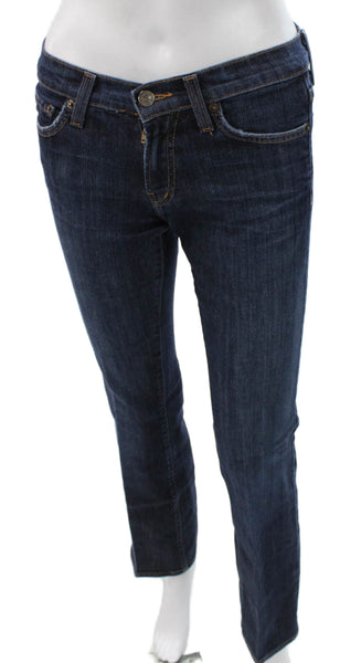 Red Engine Women Straight Jeans Blue Low Rise Cotton Blend Inseam 32 Size 26