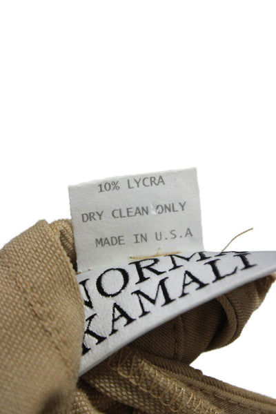 Omo Women Dress Pants Beige Polyester Zip Inseam 31 Size 4