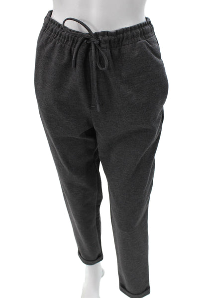 Zara Women Gray Drawstring Polyester Sweatpants Size S