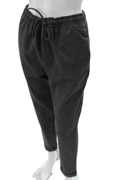 Zara Women Gray Drawstring Polyester Sweatpants Size S