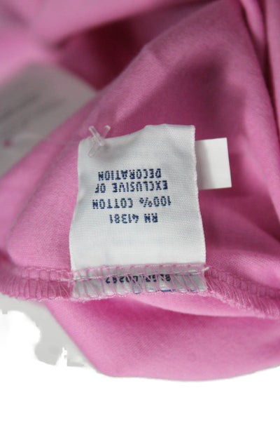 Polo Golf Ralph Lauren Womens Basic Polo Pink Cotton Collar 3/4 Sleeve Size XS