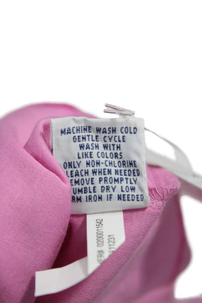 Polo Golf Ralph Lauren Womens Basic Polo Pink Cotton Collar 3/4 Sleeve Size XS