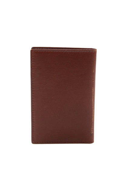 Tardini Mens Leather Classic Bifold Wallet Brown
