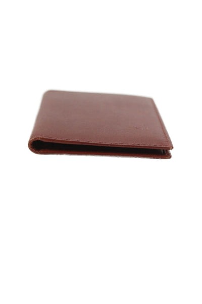 Tardini Mens Leather Classic Bifold Wallet Brown