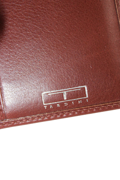 Tardini Mens Leather Classic Bifold Wallet Brown