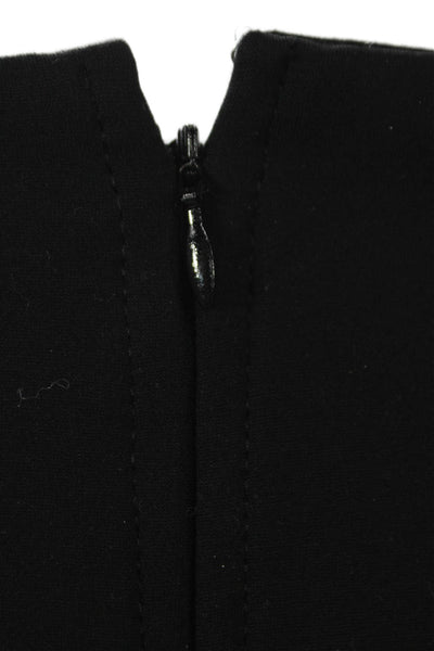 Maeve Anthropologie Womens Cropped Pants Black Viscose Zip Size 26