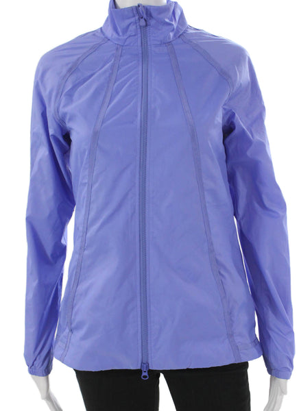Polo Golf Ralph Lauren Women Purple Windbreaker Zip Long Sleeve Size XS
