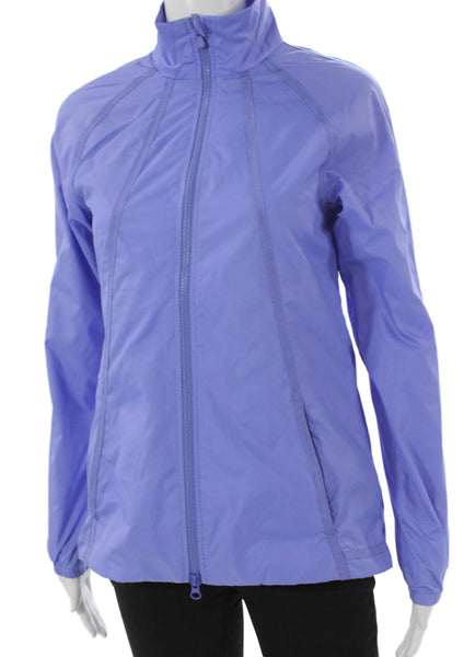 Polo Golf Ralph Lauren Women Purple Windbreaker Zip Long Sleeve Size XS