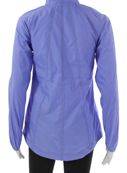 Polo Golf Ralph Lauren Women Purple Windbreaker Zip Long Sleeve Size XS