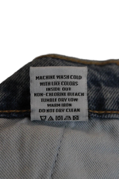 Rails Womens Straight Jeans Blue Cotton Mid Rise Inseam 30 Size 24