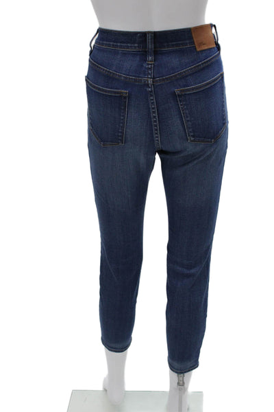 J Crew Womens Skinny Jeans Blue Cotton Blend Size 27