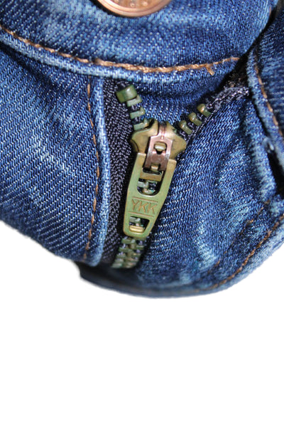 J Crew Womens Skinny Jeans Blue Cotton Blend Size 27