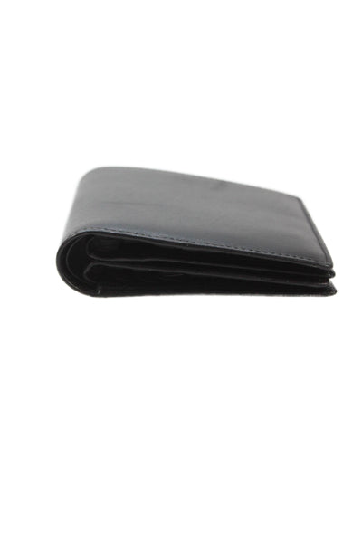 Tardini Mens Leather Classic Compartmented Bifold Wallet Black