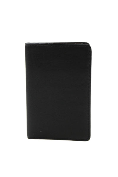 Tardini Womens Leather Classic Card Compartment Wallet Black