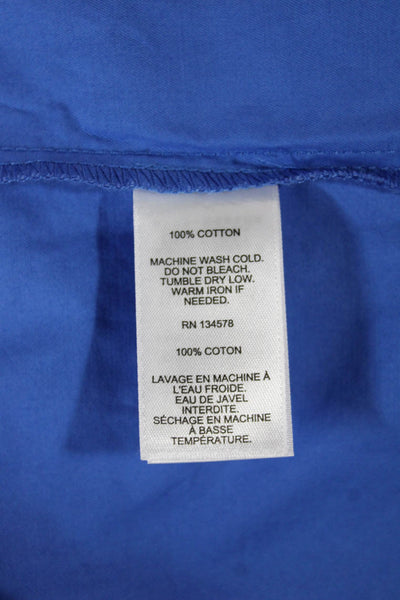 Vineyard Vines Womens A-Line Cotton Blue Knee Length Dress Short Sleeve Size XS