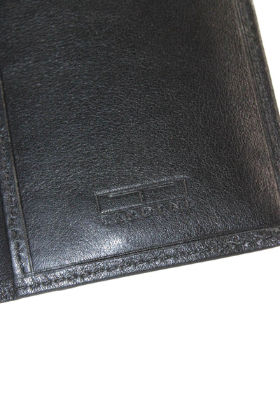 Tardini Womens Leather Classic Card Compartment Wallet Black