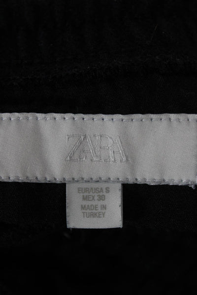 Zara Womens Blue Polyester Drawstring Sweatpants Solid Size S