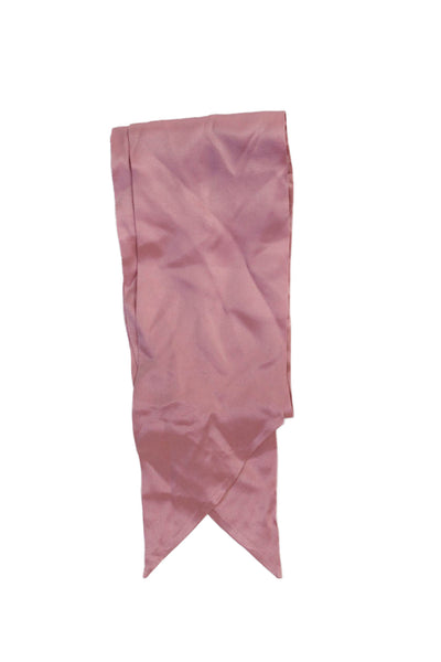 J Crew Womens Skinny Width Silk Scarf Pink 72"x5"