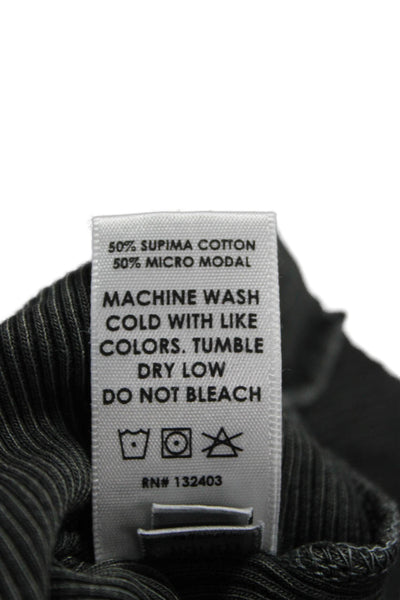 Cotton Citizen Womens Basic Tank Black Supima Scoop Neck Size M