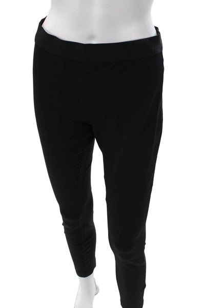 J Crew Womens Ankle Leggings Black Viscose Solid Petite Size 4P