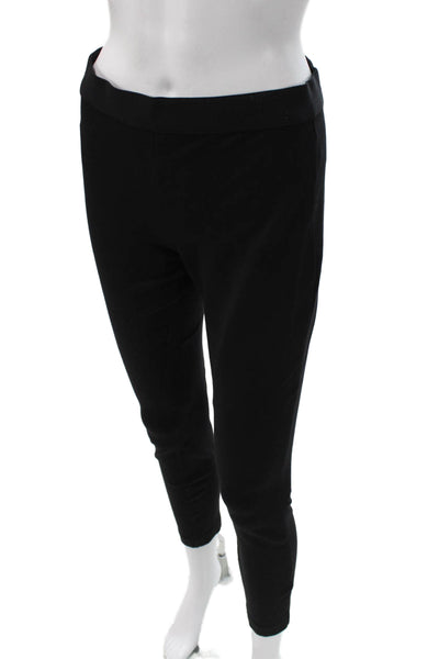 J Crew Womens Ankle Leggings Black Viscose Solid Petite Size 4P