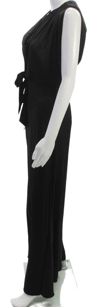 BCBGMAXAZRIA Womens Maxi Dress Black V-Neck Sleeveless Polyester Size XS