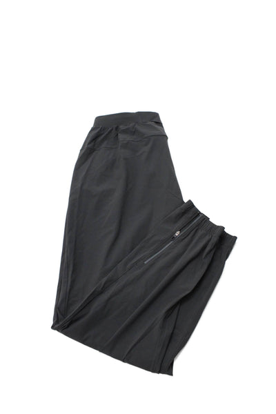 Lululemon Women Track Pants Black Nylon Blend Pull On Solid Size L