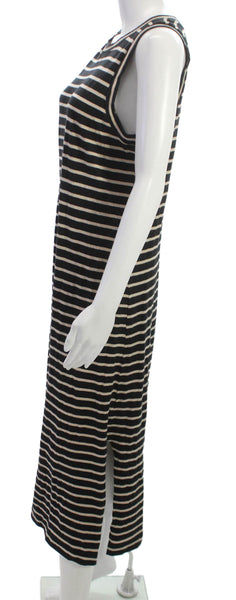 Rails Women Maxi Dress Black Sleeveless Round Neck Cotton Size M