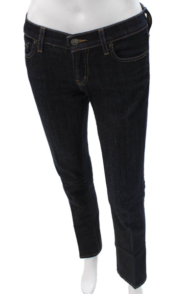 Red Engine Women Straight Jeans Blue Low Rise Cotton Size 26