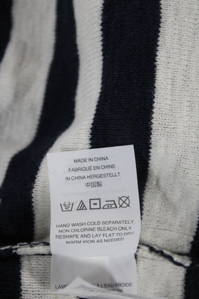 Rails Womens Basic Blue Wool Round Neck Short Sleeve T-Shirt Size M
