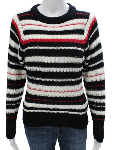 Thom Browne Womens Striped Multicolor Pullover Sweater Long Sleeve Size S