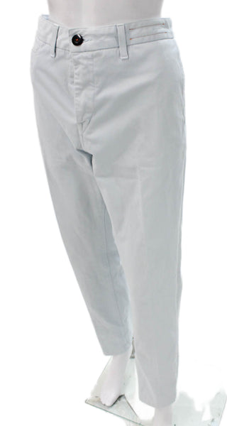 Pants Mens Chino Pants Blue Cotton Size 32