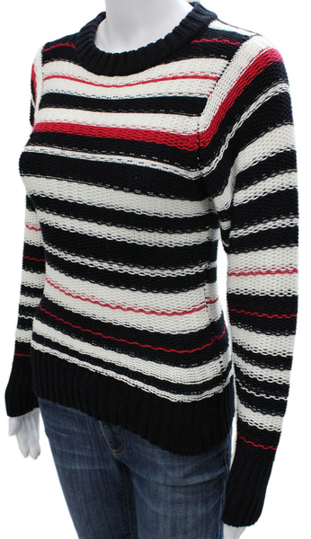 Thom Browne Womens Striped Multicolor Pullover Sweater Long Sleeve Size S