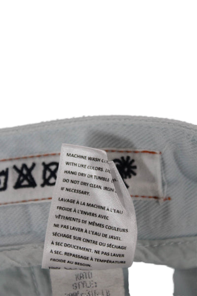 Pants Mens Chino Pants Blue Cotton Size 32