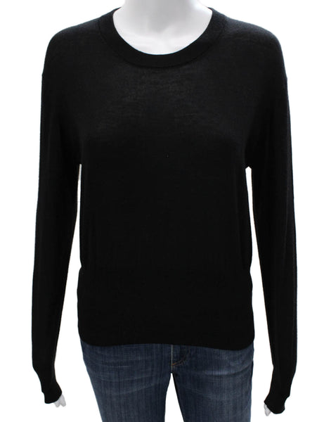 Rachel Comey Womens Pullover Black Cashmere Crew Neck Size XS