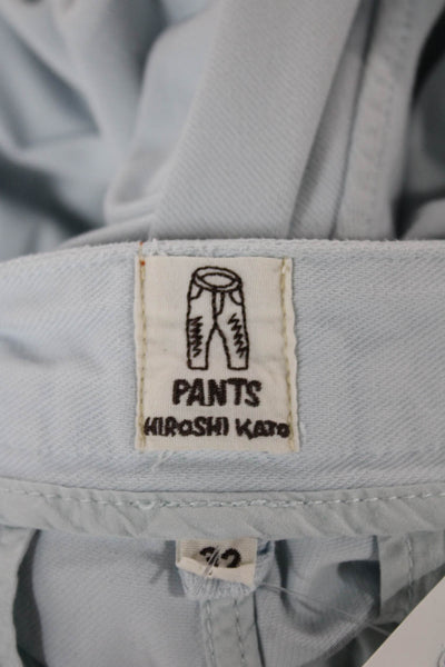 Pants Mens Chino Pants Blue Cotton Size 32