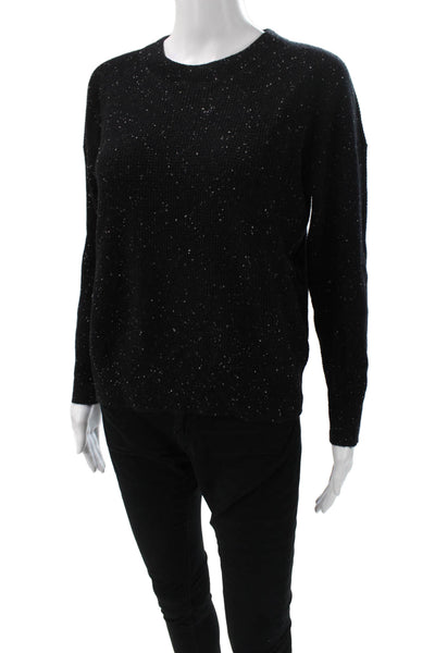 Madewell Women Brown Merino Wool Boat Neck Long Sleeve Pullover Sweater Size XS