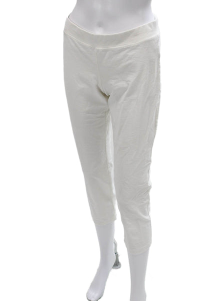 Eileen Fisher Women Capri Pants White Viscose Pull On Size PS
