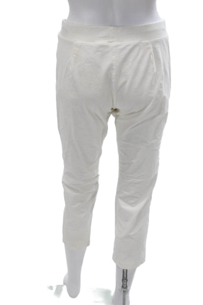 Eileen Fisher Women Capri Pants White Viscose Pull On Size PS