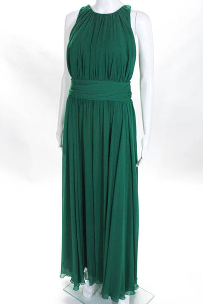 Badgley Mischka Green Fluorite Emerald Gala Gown Size 14 $740 10286492